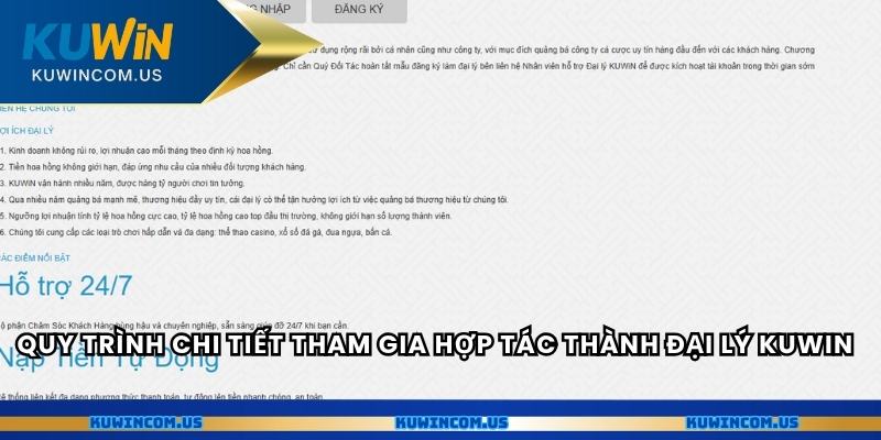Quy trình chi tiết tham gia hợp tác thành đại lý Kuwin
